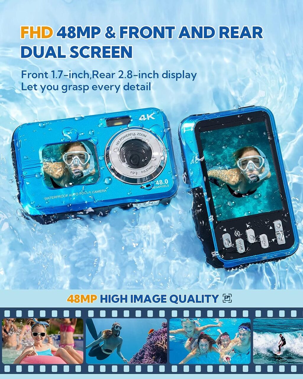 Hicschon Waterproof Digital Camera